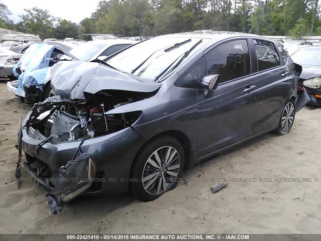 3HGGK5H81FM747548 - 2015 HONDA FIT EX/EXL GRAY photo 2