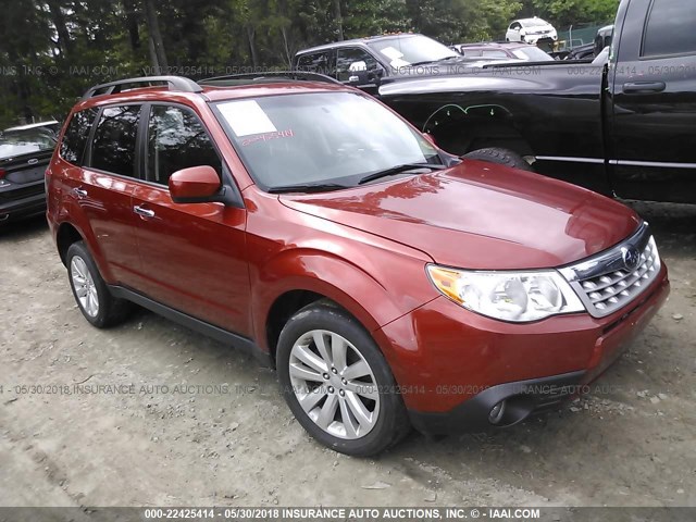 JF2SHAFC6BH723060 - 2011 SUBARU FORESTER LIMITED BURGUNDY photo 1