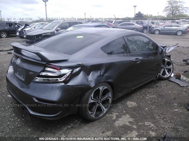 2HGFG4A50FH702719 - 2015 HONDA CIVIC SI GRAY photo 4