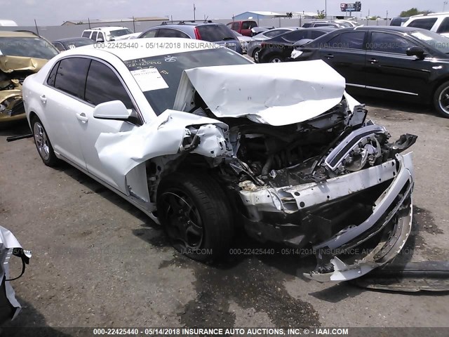 1G1ZC5E04AF193068 - 2010 CHEVROLET MALIBU 1LT WHITE photo 1