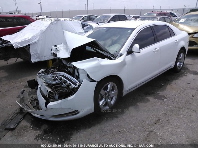 1G1ZC5E04AF193068 - 2010 CHEVROLET MALIBU 1LT WHITE photo 2
