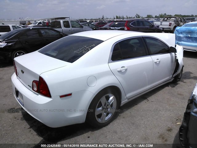 1G1ZC5E04AF193068 - 2010 CHEVROLET MALIBU 1LT WHITE photo 4