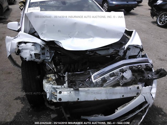 1G1ZC5E04AF193068 - 2010 CHEVROLET MALIBU 1LT WHITE photo 6