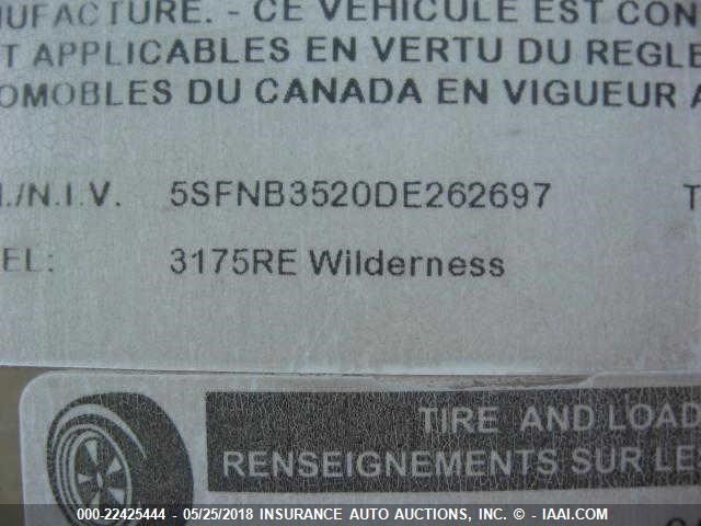 5SFNB3520DE262697 - 2013 HEARTLAND WILDERNESS  棕色 照片 7