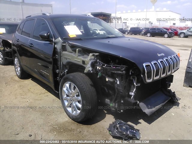 1C4PJLDB1GW217265 - 2016 JEEP CHEROKEE LIMITED GRAY photo 1