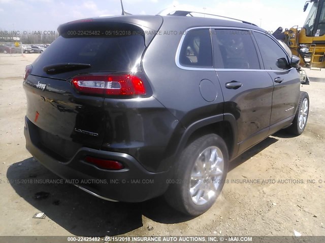 1C4PJLDB1GW217265 - 2016 JEEP CHEROKEE LIMITED GRAY photo 4