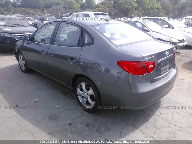 KMHDU46D49U630659 - 2009 HYUNDAI ELANTRA GLS/SE GRAY photo 3