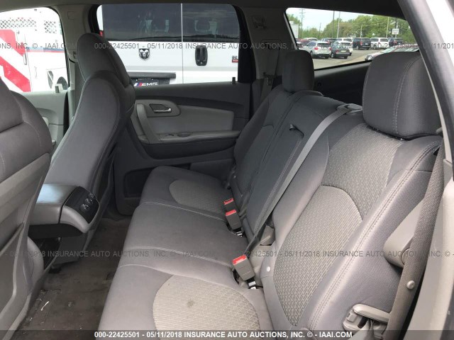 1GNLVFED1AS156011 - 2010 CHEVROLET TRAVERSE LT WHITE photo 8