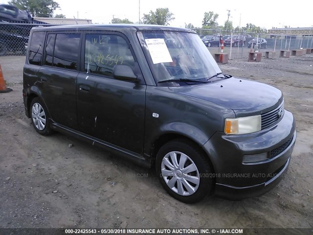 JTLKT334054027476 - 2005 TOYOTA SCION XB GREEN photo 1