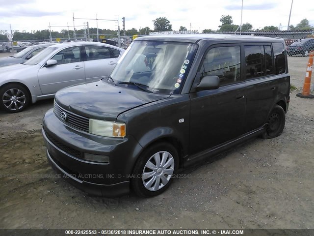 JTLKT334054027476 - 2005 TOYOTA SCION XB GREEN photo 2