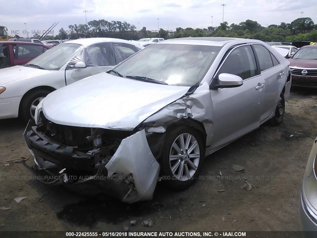 4T4BF1FK0CR194680 - 2012 TOYOTA CAMRY SE/LE/XLE SILVER photo 2
