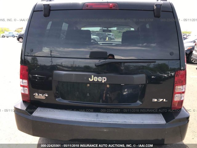 1J8GN28K08W170345 - 2008 JEEP LIBERTY SPORT 黑色 照片 6
