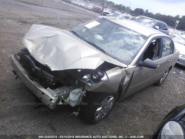1G1ZS538X6F238226 - 2006 CHEVROLET MALIBU LS 金色 照片 2