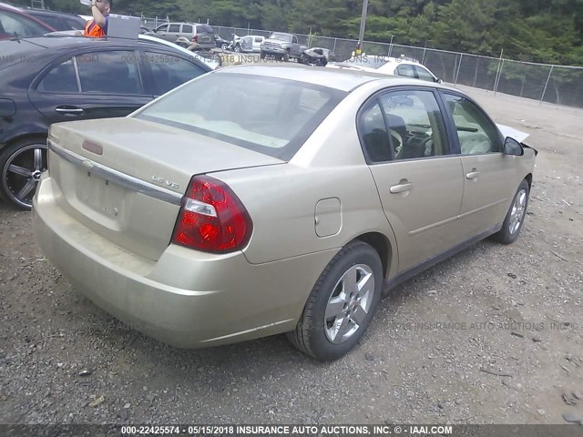 1G1ZS538X6F238226 - 2006 CHEVROLET MALIBU LS 金色 照片 4