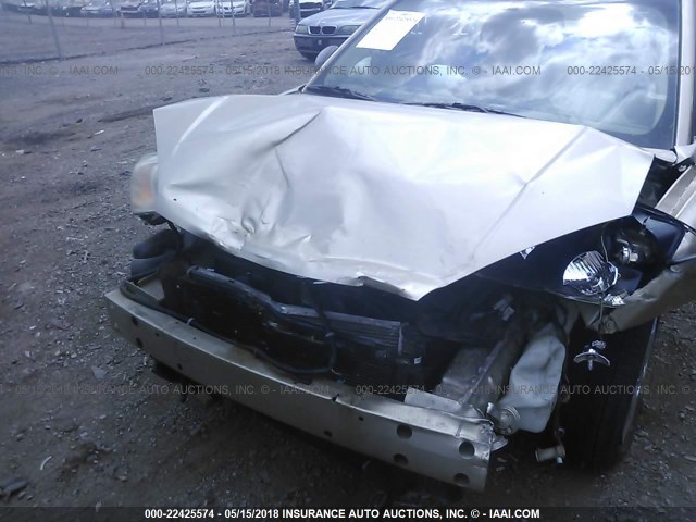 1G1ZS538X6F238226 - 2006 CHEVROLET MALIBU LS 金色 照片 6