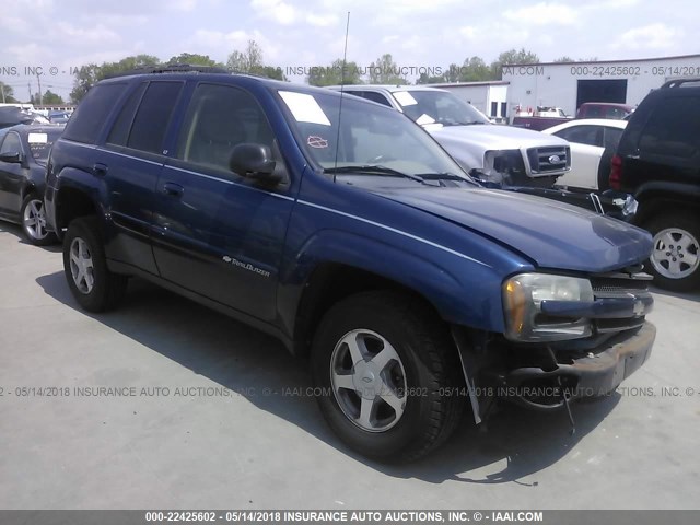 1GNDS13S642248379 - 2004 CHEVROLET TRAILBLAZER LS/LT BLUE photo 1