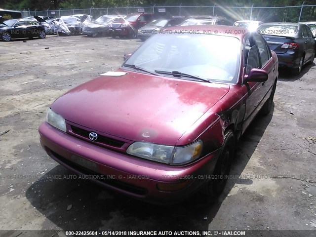 2T1BB02E5TC163667 - 1996 TOYOTA COROLLA DX RED photo 2