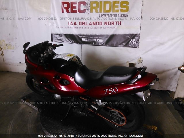 JS1GN79A642102489 - 2004 SUZUKI GSX600 F BURGUNDY photo 3