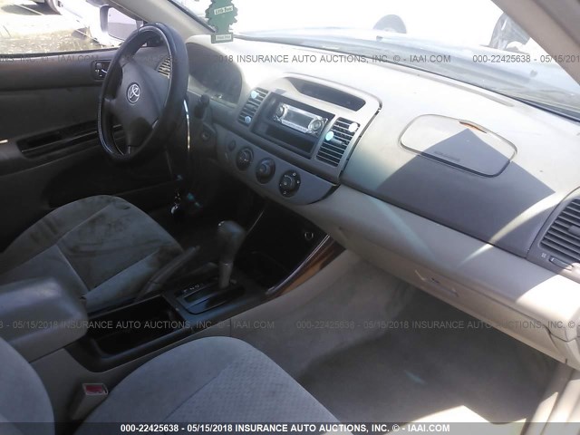 4T1BE32K23U783485 - 2003 TOYOTA CAMRY LE/XLE/SE მწვანე ფოტო 5