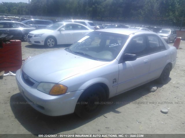 JM1BJ2228Y0238867 - 2000 MAZDA PROTEGE DX/LX SILVER photo 2