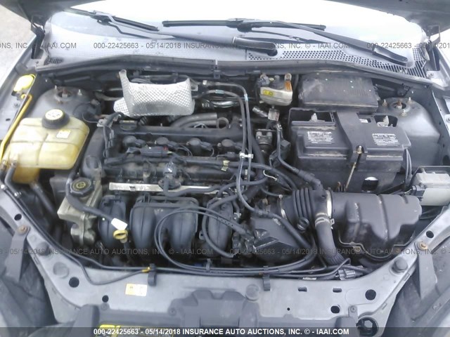 1FAFP34N77W322483 - 2007 FORD FOCUS ZX4/S/SE/SES GRAY photo 10