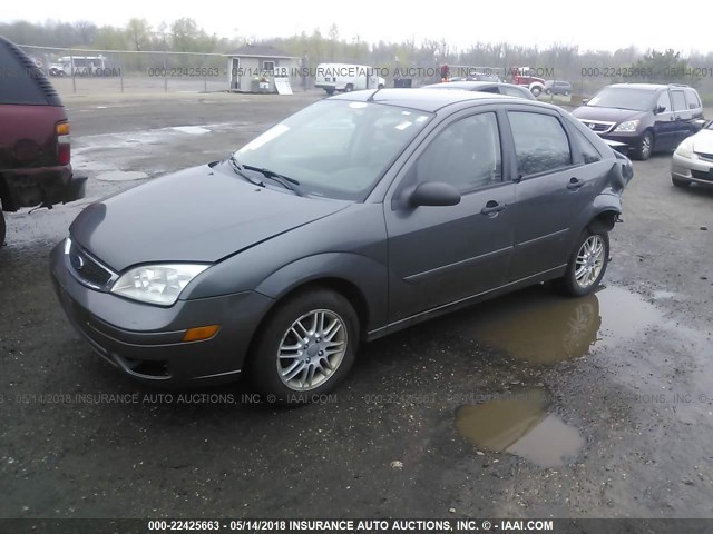 1FAFP34N77W322483 - 2007 FORD FOCUS ZX4/S/SE/SES GRAY photo 2