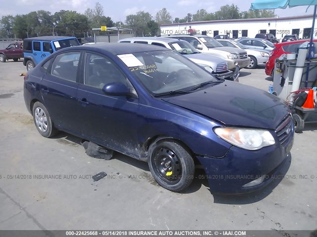 KMHDU46D67U086503 - 2007 HYUNDAI ELANTRA GLS/SE/LIMITED BLUE photo 1