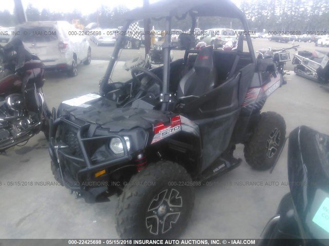 4XADAE575F7140294 - 2015 POLARIS ACE 570 SP BLACK photo 2