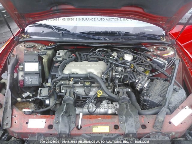 2G1WW12EXY9238441 - 2000 CHEVROLET MONTE CARLO LS წითელი ფოტო 10