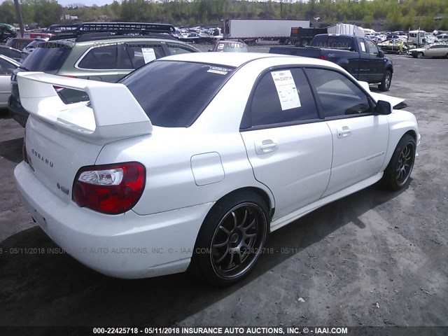 JF1GD70664L514218 - 2004 SUBARU IMPREZA WRX STI WHITE photo 4