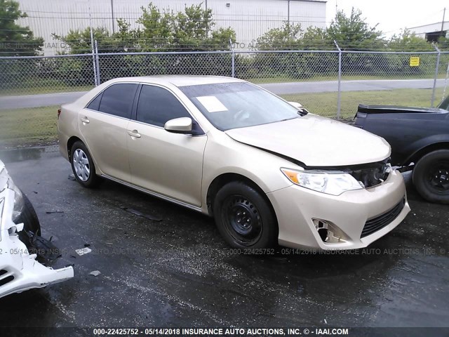 4T1BF1FK6CU061383 - 2012 TOYOTA CAMRY SE/LE/XLE GOLD photo 1