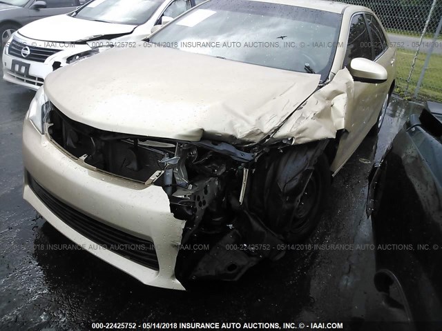 4T1BF1FK6CU061383 - 2012 TOYOTA CAMRY SE/LE/XLE GOLD photo 6