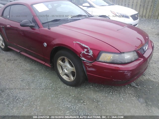 1FAFP40604F232768 - 2004 FORD MUSTANG RED photo 6