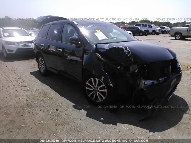 5N1AR2MN7DC633350 - 2013 NISSAN PATHFINDER S/SV/SL/PLATINUM BLACK photo 1