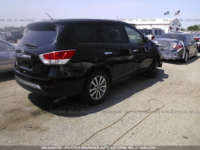 5N1AR2MN7DC633350 - 2013 NISSAN PATHFINDER S/SV/SL/PLATINUM 黑色 照片 4