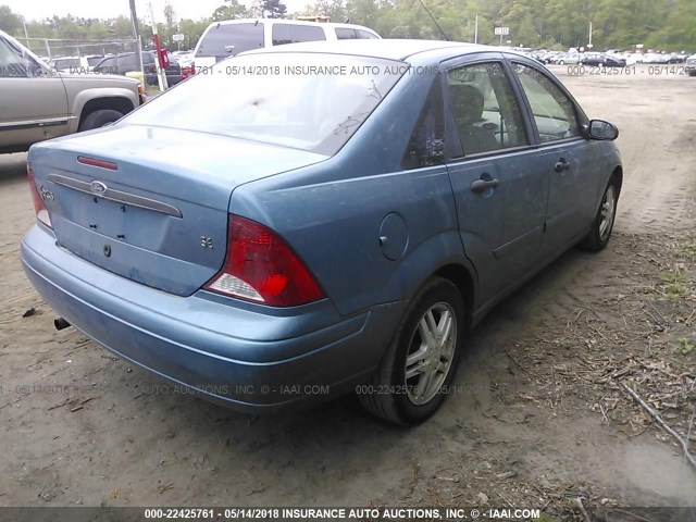 1FAFP34P31W124170 - 2001 FORD FOCUS SE/SE COMFORT BLUE photo 4