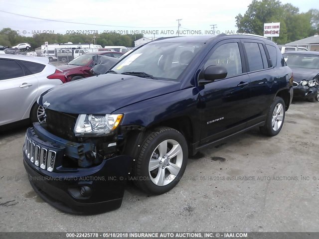 1C4NJDEB2DD101785 - 2013 JEEP COMPASS LATITUDE 蓝色 照片 2