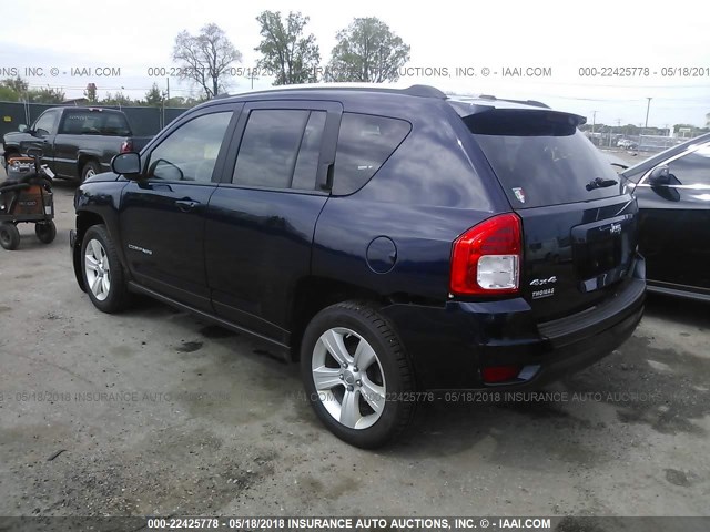 1C4NJDEB2DD101785 - 2013 JEEP COMPASS LATITUDE 蓝色 照片 3