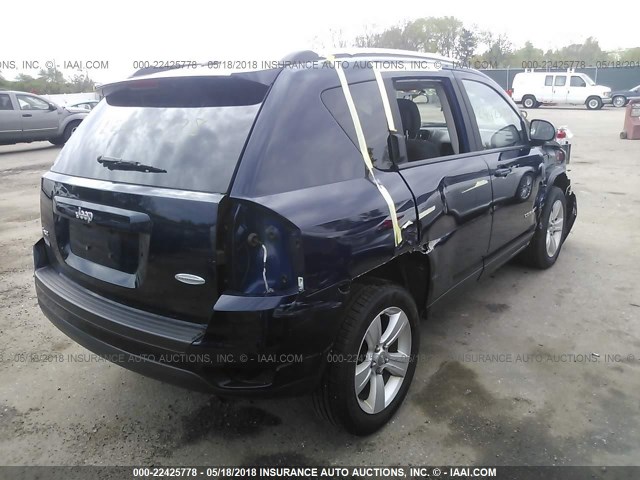 1C4NJDEB2DD101785 - 2013 JEEP COMPASS LATITUDE 蓝色 照片 4