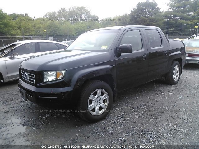 2HJYK16557H502915 - 2007 HONDA RIDGELINE RTL BLACK photo 2