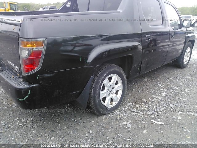 2HJYK16557H502915 - 2007 HONDA RIDGELINE RTL BLACK photo 6