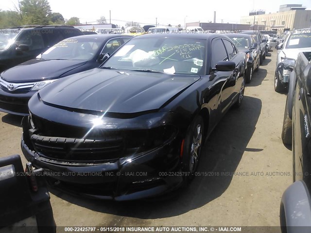 2C3CDXJG2FH926236 - 2015 DODGE CHARGER SXT BLACK photo 2