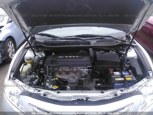 4T1BE46K57U132695 - 2007 TOYOTA CAMRY NEW GENERAT CE/LE/XLE/SE SILVER photo 10