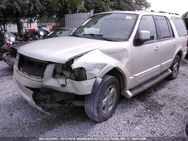 1FMFU19575LA85617 - 2005 FORD EXPEDITION LIMITED CREAM photo 2