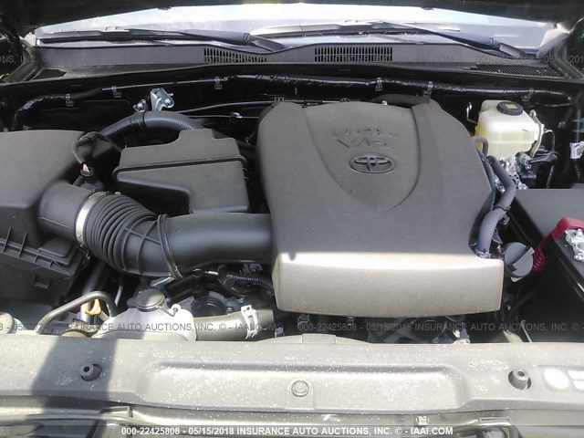 3TMCZ5ANXHM117829 - 2017 TOYOTA TACOMA DBL CAB/SR/TRDSPT/OR/PRO ნაცრისფერი ფოტო 10