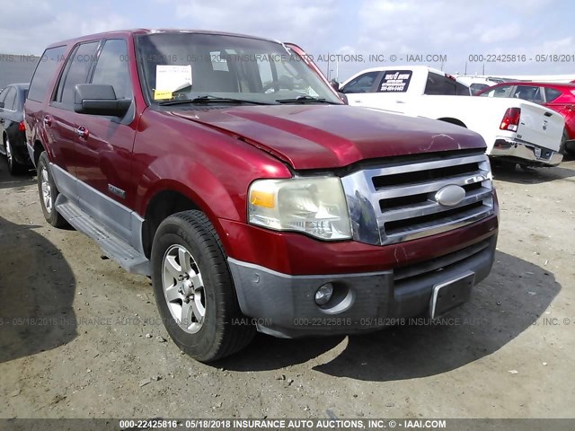 1FMFU15517LA03292 - 2007 FORD EXPEDITION XLT RED photo 1