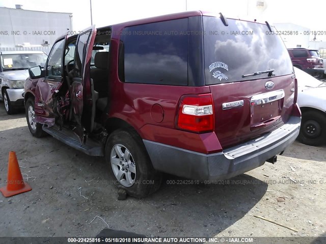 1FMFU15517LA03292 - 2007 FORD EXPEDITION XLT RED photo 3