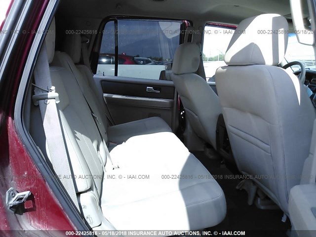 1FMFU15517LA03292 - 2007 FORD EXPEDITION XLT RED photo 8