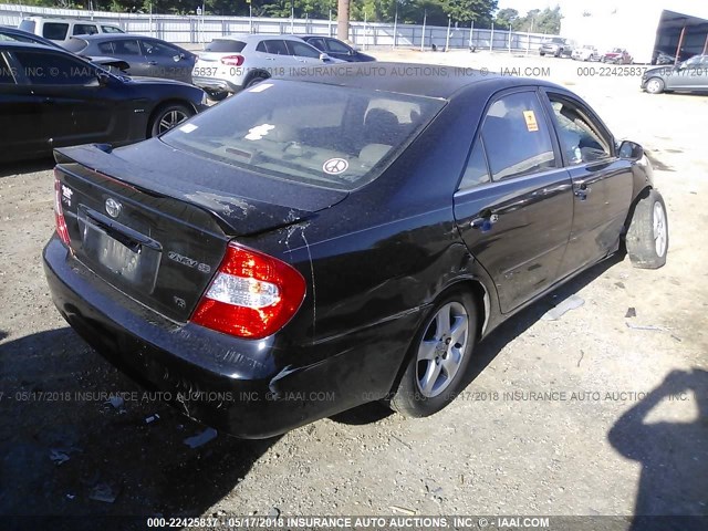 4T1BF32K63U052488 - 2003 TOYOTA CAMRY LE/XLE/SE 黑色 照片 4