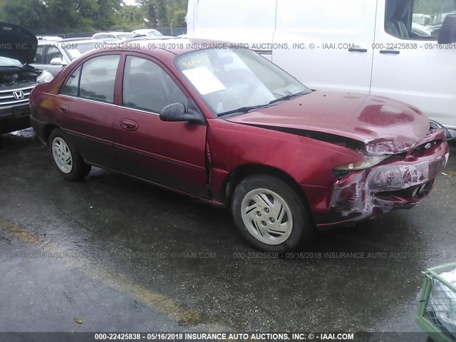 1FAFP13P3XW107657 - 1999 FORD ESCORT SE BURGUNDY photo 1